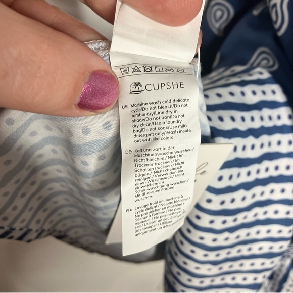 NWT Cupshe Paisley print cami mini dress size Medium - Picture 9 of 9